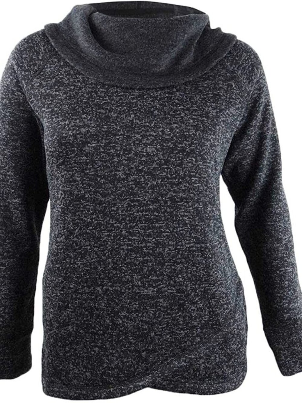 Ideology Cowl-Neck Cross-Over Hem Pullover Top